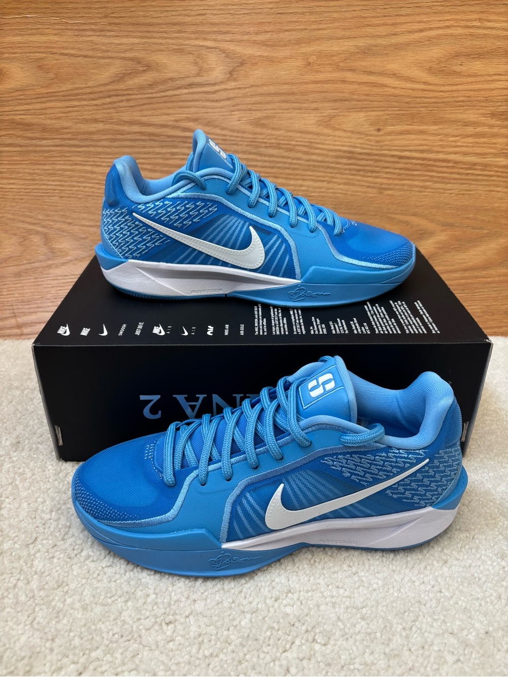 Nike Sabrina 2 TB University Blue Basketball Shoe Women Size 7.5